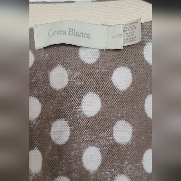 100% cotton sweater with polka dots - Picture 4 of 8